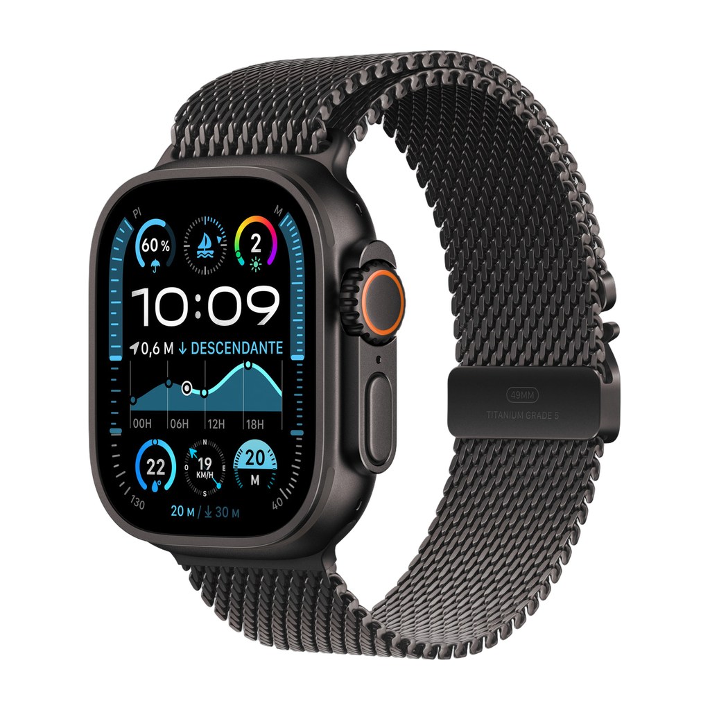 [195949585678] Apple Watch - Ultra 2 - Bracelet Métal (Noir, S)